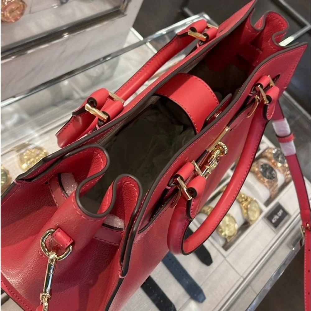 MICHAEL KORS HAMILTON MEDIUM SATCHEL   COLOR: LIGHT BERRY SHERBET  NWT - Picture 4 of 14